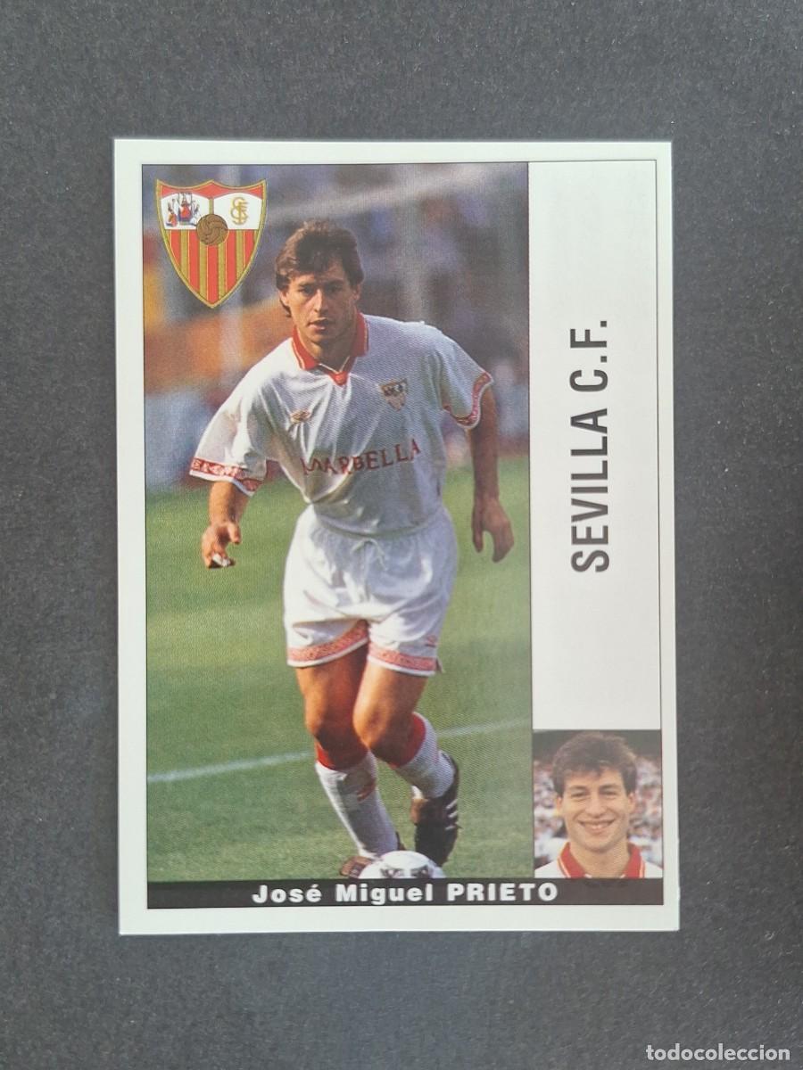 Cromos de f&uacute;tbol: L2 PRIETO SEVILLA C. F. PANINI LIGA 1995 1996 95 96 NUNCA PEGADO SIN PEGAR