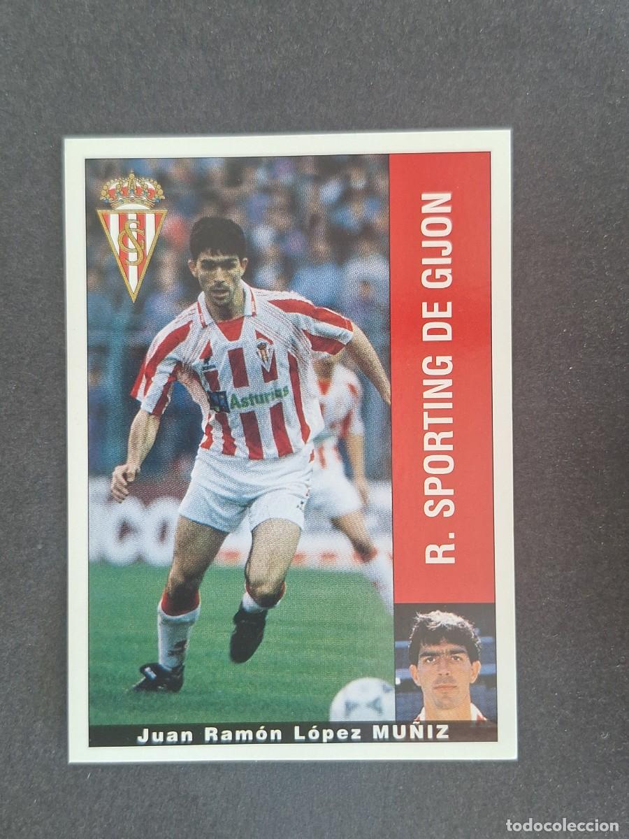 Cromos de f&uacute;tbol: L2 MU&Ntilde;IZ SPORTING DE GIJON PANINI LIGA 1995 1996 95 96 NUNCA PEGADO SIN PEGAR