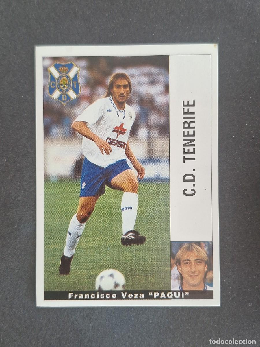 Cromos de f&uacute;tbol: L2 PAQUI C. D. TENERIFE PANINI LIGA 1995 1996 95 96 NUNCA PEGADO SIN PEGAR