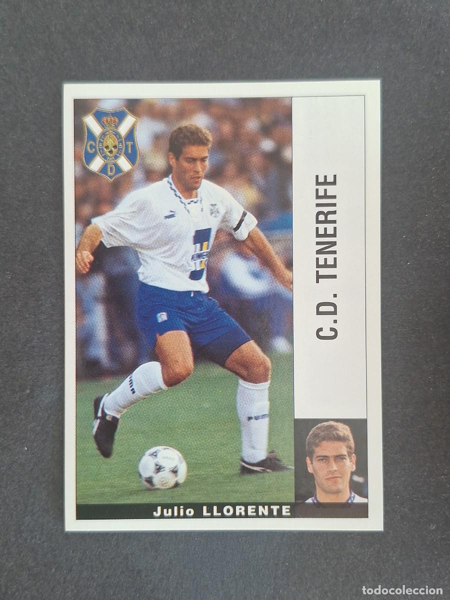 Cromos de f&uacute;tbol: L2 JULIO LLORENTE C. D. TENERIFE PANINI LIGA 1995 1996 95 96 NUNCA PEGADO SIN PEGAR