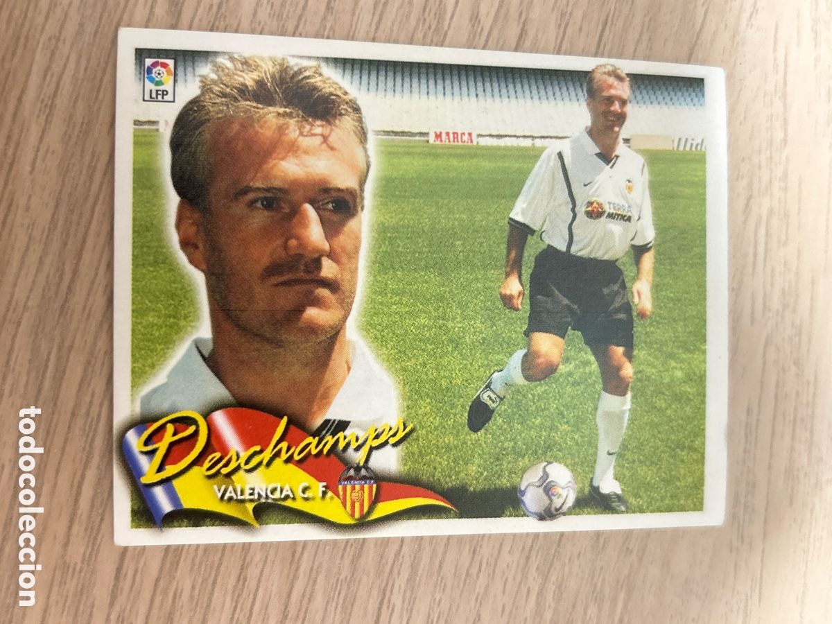 Cromos de f&uacute;tbol: DESCHAMPS VALENCIA C. F. FICHAJE 26 LIGA LIGA ESTE 2000 2001 00 01 NUNCA PEGADO SIN PEGAR