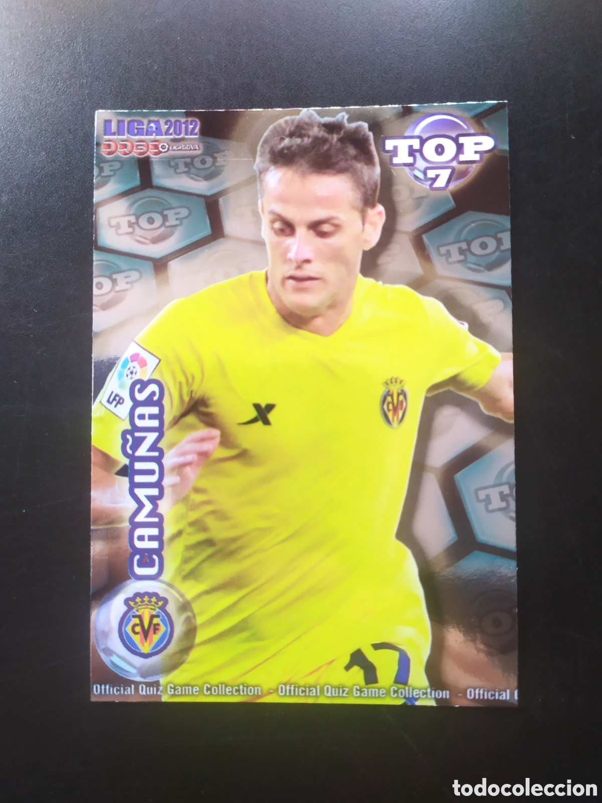 Cromos de f&uacute;tbol: Mundicromo fichas Liga 2011 2012 11 12 Camu&ntilde;as top brillo azul n&deg; 597 Villarreal