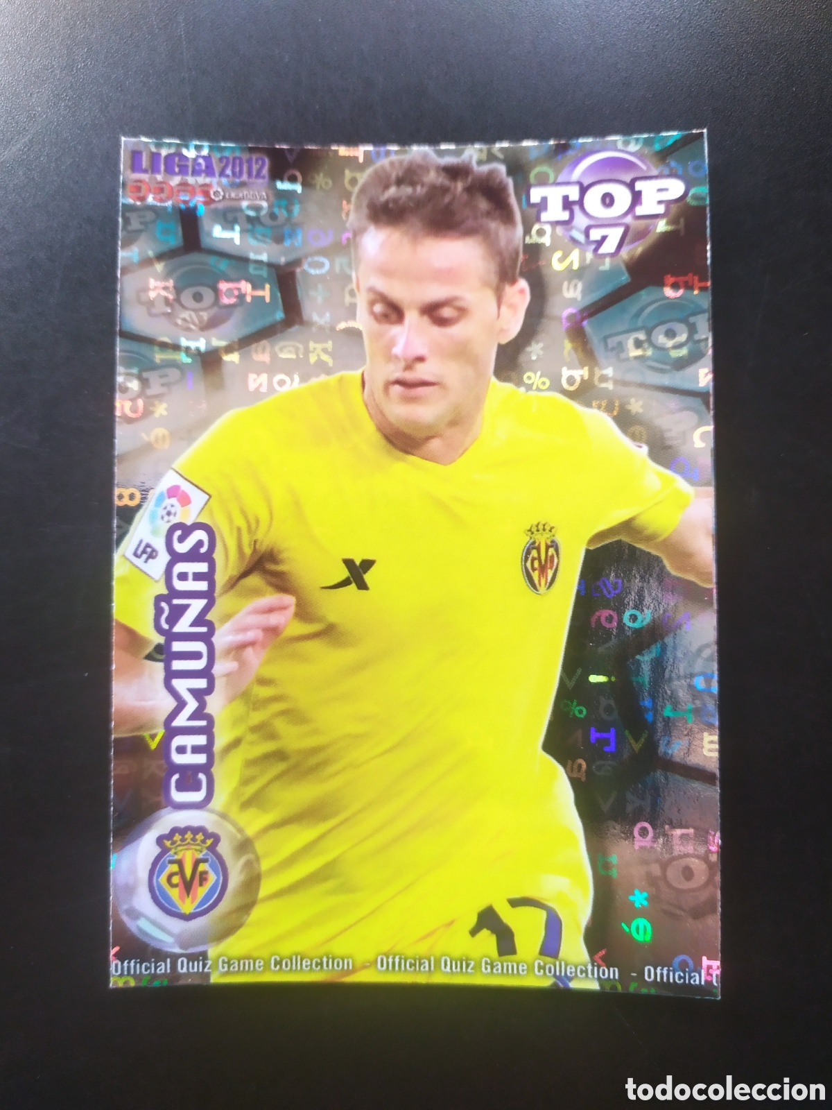 Cromos de f&uacute;tbol: Mundicromo fichas Liga 2011 2012 11 12 Camu&ntilde;as top brillo letras n&deg; 597 Villarreal