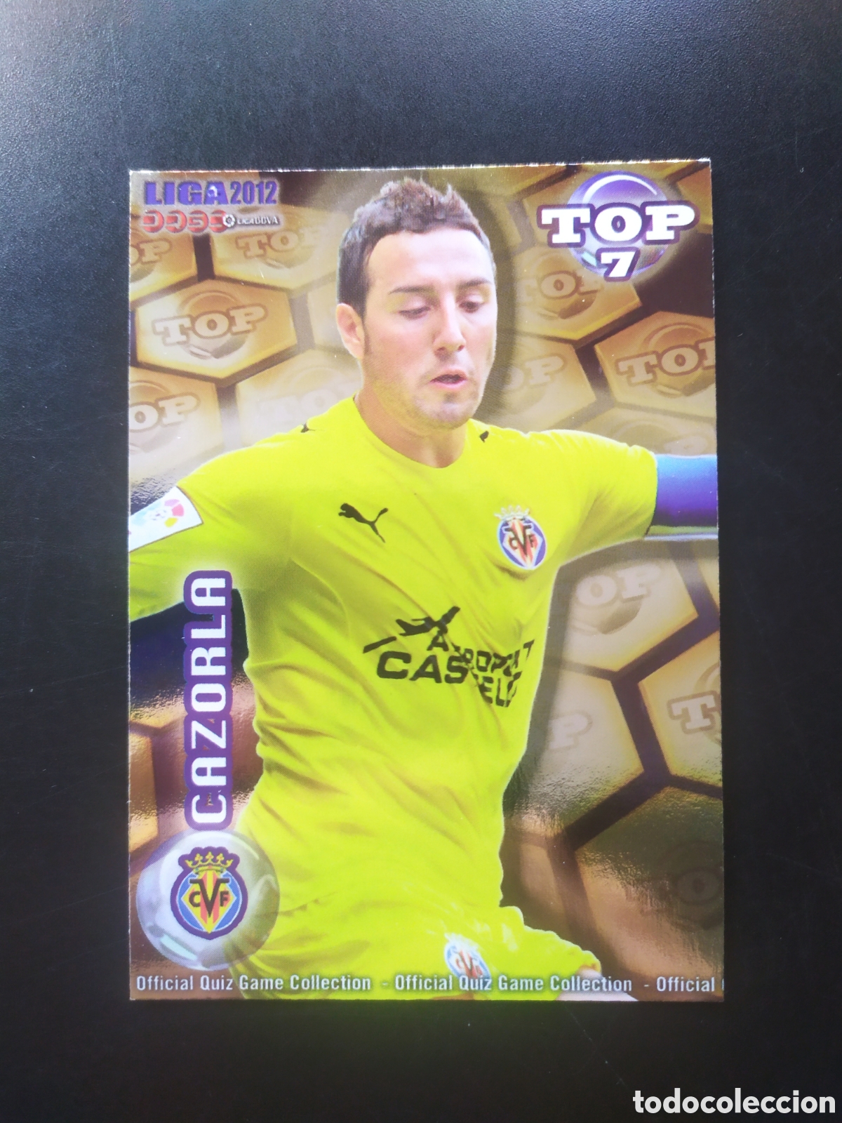 Cromos de f&uacute;tbol: Mundicromo fichas Liga 2011 2012 11 12 Cazorla top brillo dorado n&deg; 597 Villarreal
