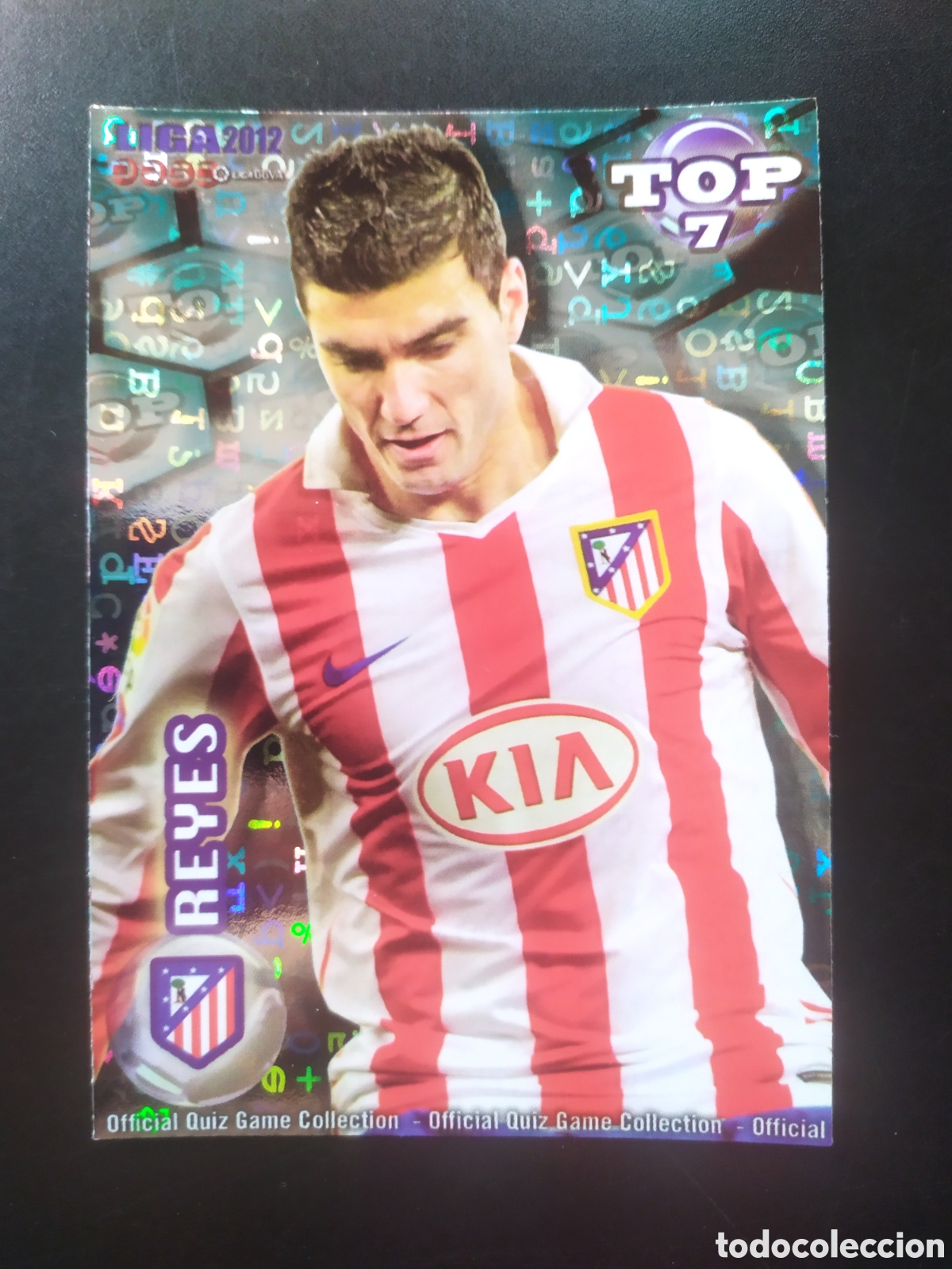Cromos de f&uacute;tbol: Mundicromo fichas Liga 2011 2012 11 12 Reyes top brillo letras n&deg; 599 Atl&eacute;tico Madrid