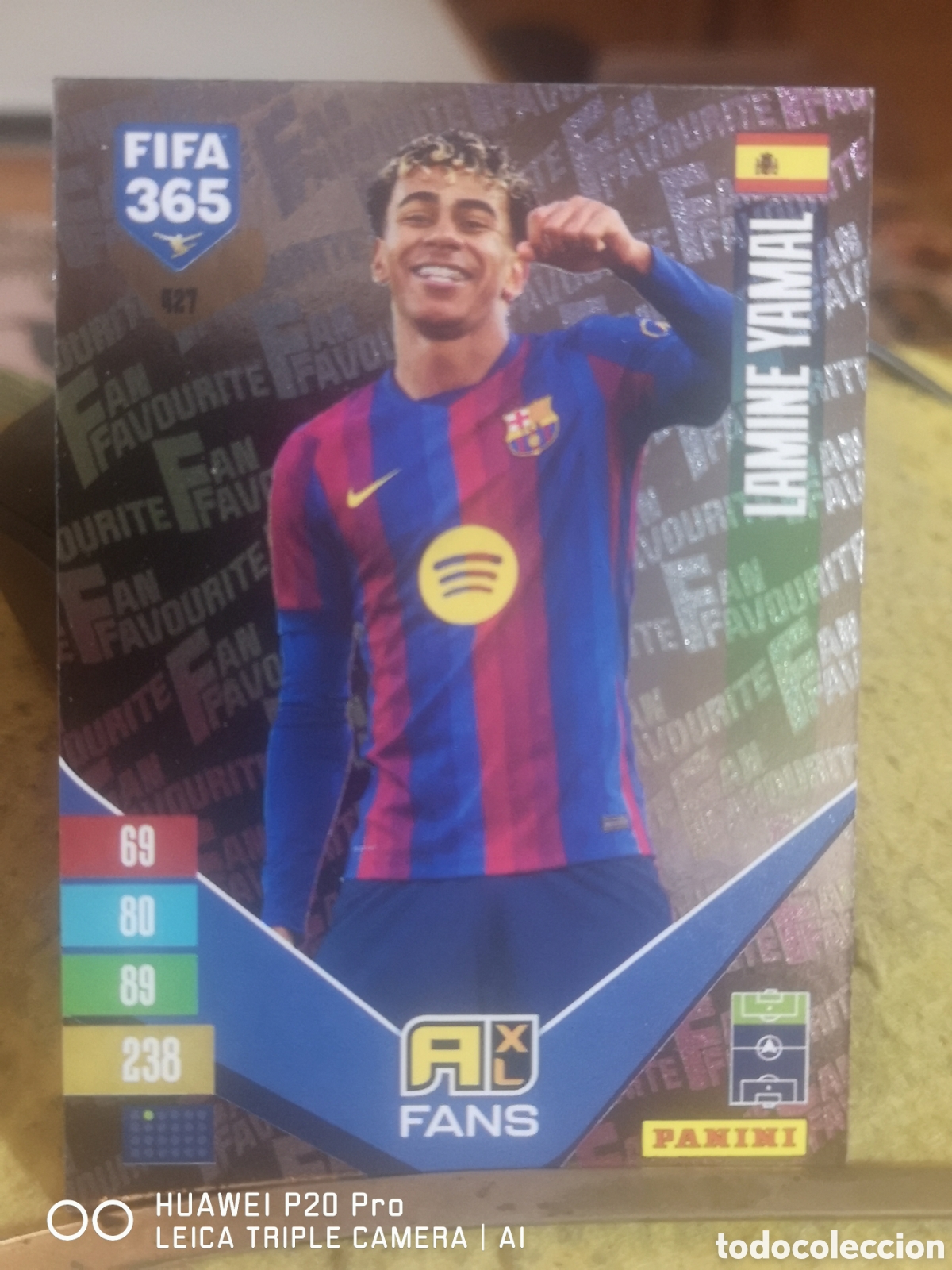 Cromos de f&uacute;tbol: FIFA 365 ADRENALYN 2027 LAMINE YAMAL PARALELA 427 - BARCELONA