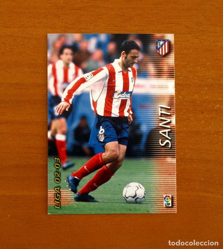 Cromos de f&uacute;tbol: Atl&eacute;tico de Madrid -N&ordm; 41 Santi -Mega Fichas Liga 2002-2003, 02-03 -Megafichas Panini Sports