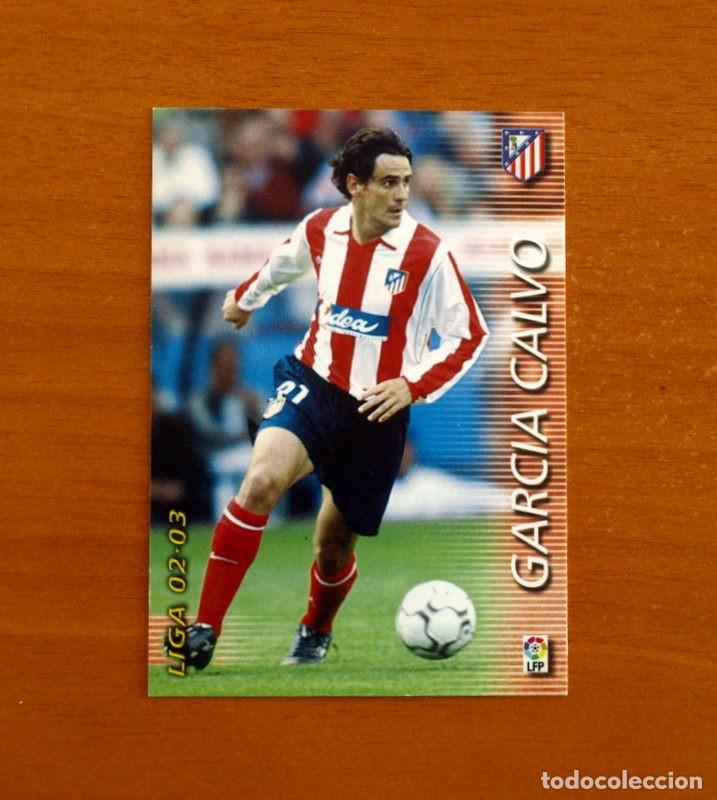 Cromos de f&uacute;tbol: Atl&eacute;tico de Madrid -N&ordm; 44 Garc&iacute;a Calvo -Mega Fichas Liga 2002-2003, 02-03 -Megafichas Panini Sports