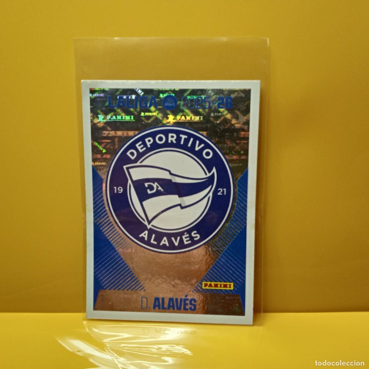 Cromos de f&uacute;tbol: EDICIONES ESTE 2025 2026 25 26 DEPORTIVO ALAV&Eacute;S ESCUDO 1