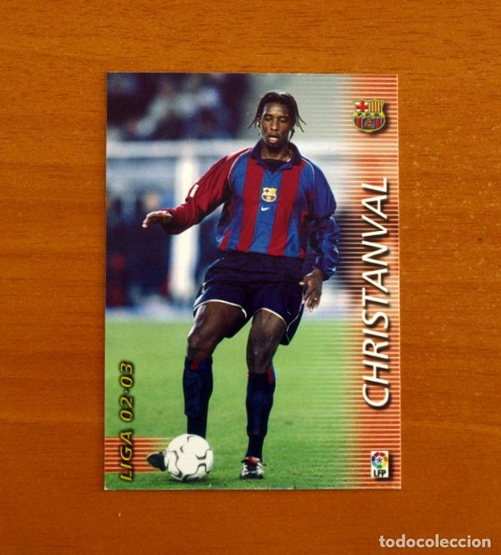 Cromos de f&uacute;tbol: Barcelona -N&ordm; 59 Christanval -Mega Fichas Liga 2002-2003-02-03 -Megafichas Panini Sports