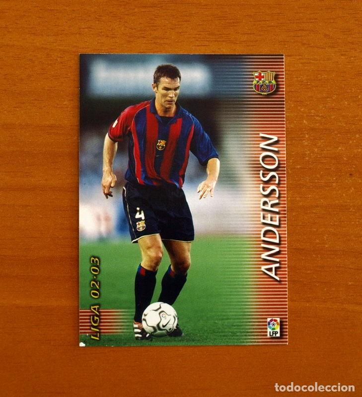 Cromos de f&uacute;tbol: Barcelona -N&ordm; 61 Andersson -Mega Fichas Liga 2002-2003-02-03 -Megafichas Panini Sports