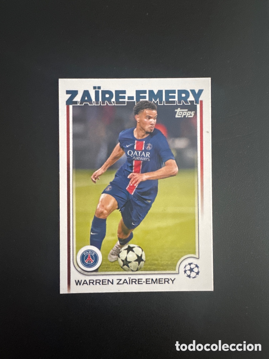 Cromos de f&uacute;tbol: ZAIRE EMERY PSG N&Uacute;MERO 197 FLAGSHIP 2025 TOPPS