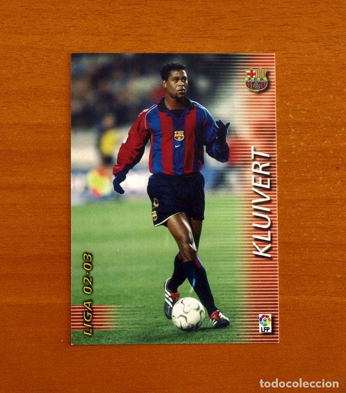 Cromos de f&uacute;tbol: Barcelona -N&ordm; 72 Kluivert -Mega Fichas Liga 2002-2003-02-03 -Megafichas Panini Sports