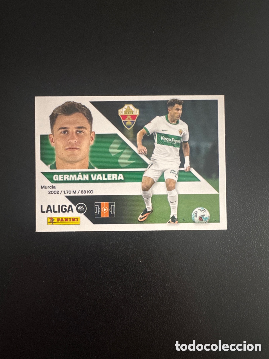 Cromos de f&uacute;tbol: GERM&Aacute;N VALERA ELCHE NUMERO 10 LIGA ESTE 2026 2027