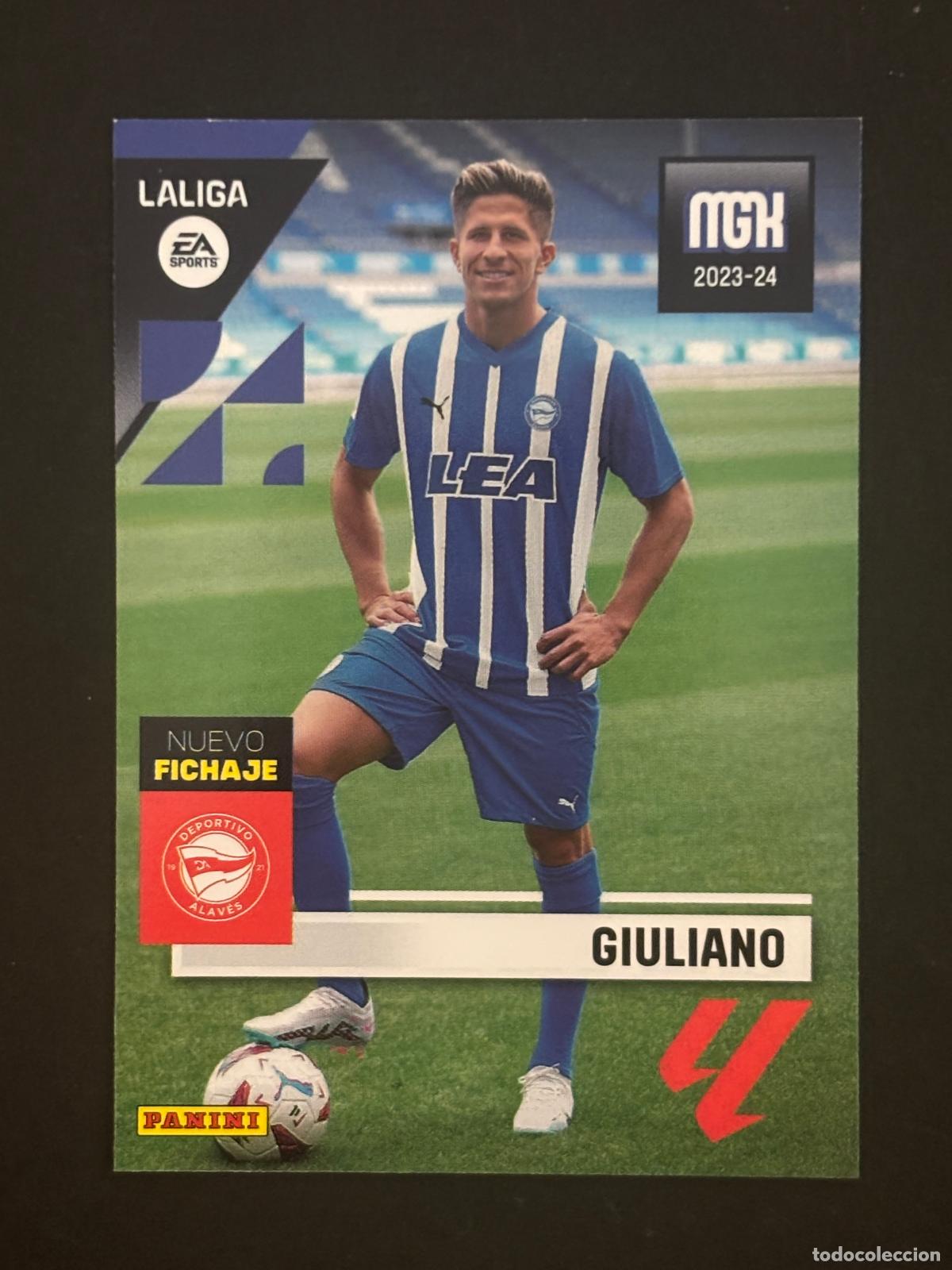 Cromos de f&uacute;tbol: 472 GIULIANO ALAVES NUEVO FICHAJE 2&ordf; EDICI&Oacute;N MEGACRACKS MGK 23-24 2023-2024 PANINI LIGA
