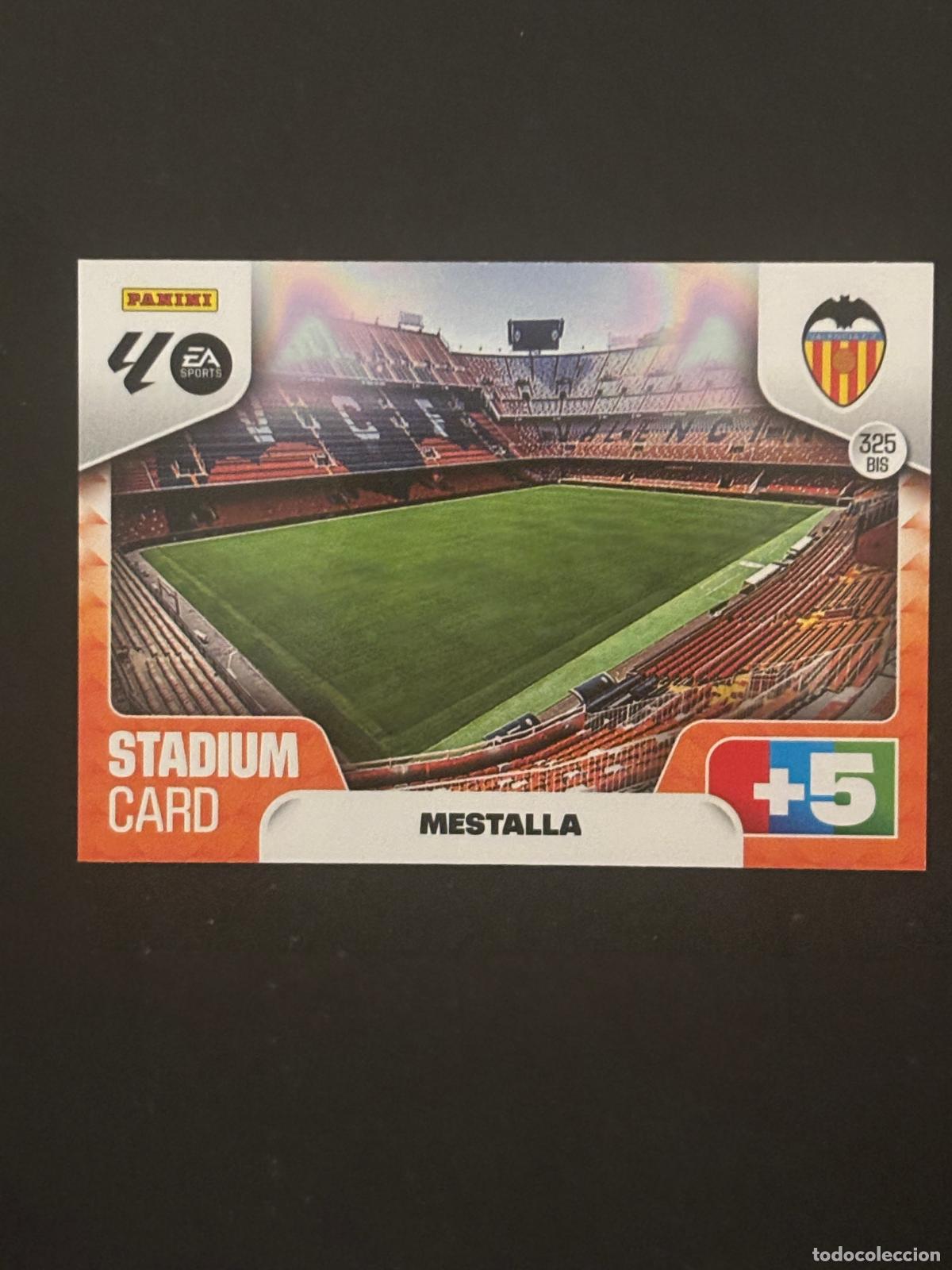 Cromos de f&uacute;tbol: 325BIS MESTALLA VALENCIA STADIUM CARD ADRENALYN XL LALIGA EA SPORTS 25-26 2025-2026 PANINI