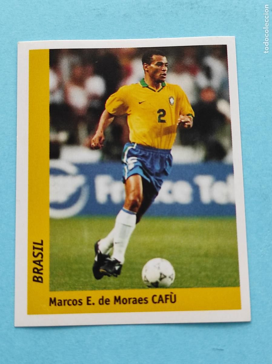 Cromos de f&uacute;tbol: 21 MARCOS E. DE MORAES CAFU (BRASIL) - CROMO MUNDIAL FRANCIA 1998 DS FRANCE 98 DSWC98 WORLD CUP