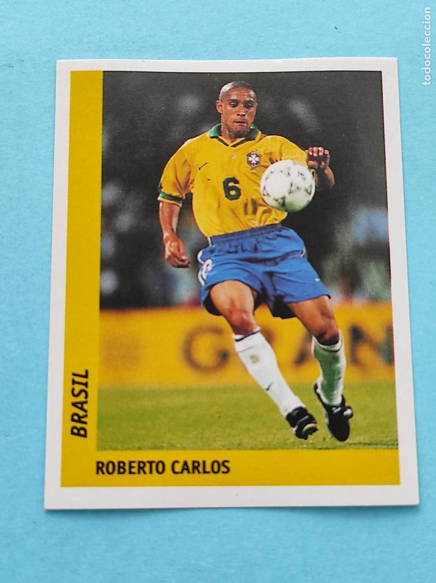 Cromos de f&uacute;tbol: 22 ROBERTO CARLOS (BRASIL) - CROMO MUNDIAL FRANCIA 1998 DS FRANCE 98 DSWC98 WORLD CUP