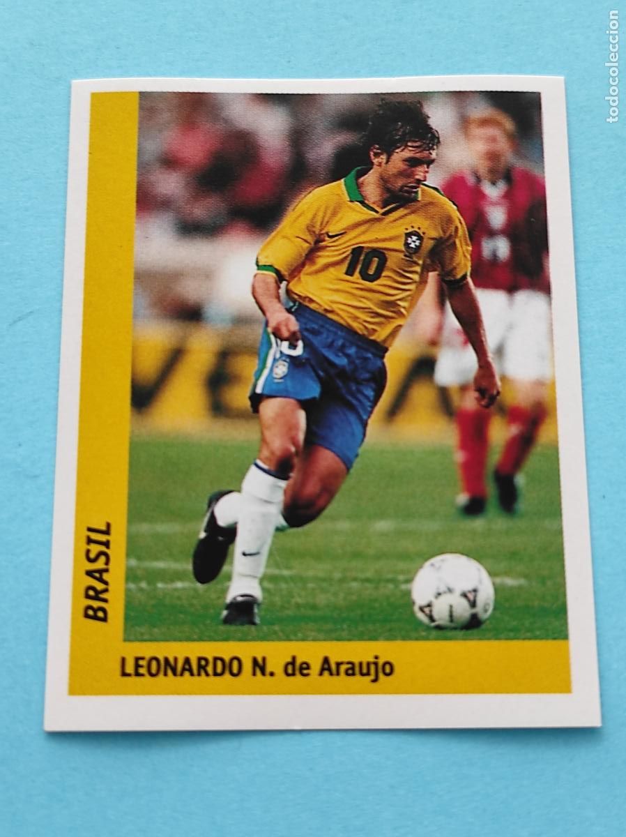 Cromos de f&uacute;tbol: 28 LEONARDO N. DE ARAUJO (BRASIL) - CROMO MUNDIAL FRANCIA 1998 DS FRANCE 98 DSWC98 WORLD CUP
