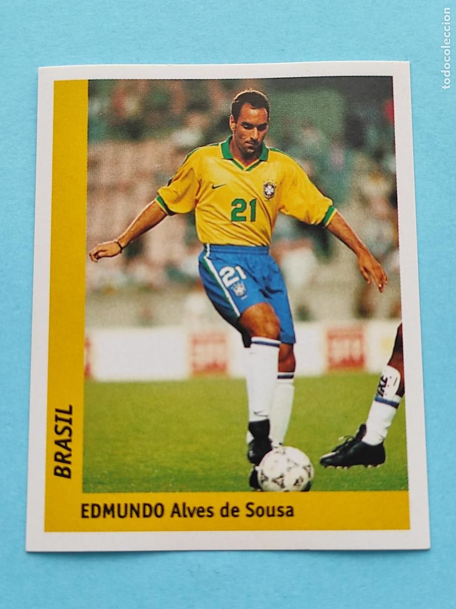 Cromos de f&uacute;tbol: 33 EDMUNDO ALVES DE SOUSA (BRASIL) - CROMO MUNDIAL FRANCIA 1998 DS FRANCE 98 DSWC98 WORLD CUP