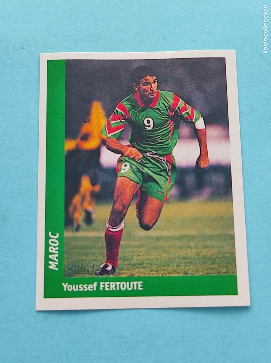 Football Stickers: 60 YOUSSEF FERTOUTE (MAROC) - CROMO MUNDIAL FRANCIA 1998 DS FRANCE 98 DSWC98 WORLD CUP