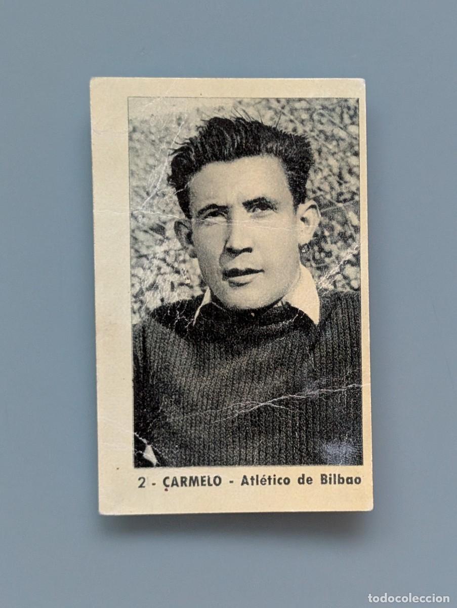 Cromos de f&uacute;tbol: DIFICIL CROMO RARE CARD CARMELO ATHLETIC ATLETICO BILBAO ED RUIZ ROMERO 1952 1952/53 1953 VIZCAYA