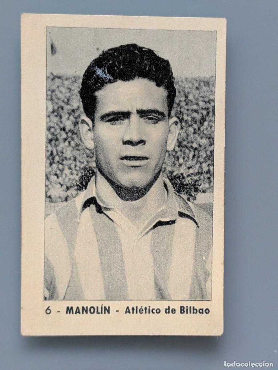 Cromos de f&uacute;tbol: DIFICIL CROMO RARE CARD MANOLIN ATHLETIC ATLETICO BILBAO ED RUIZ ROMERO 1952 1952/53 1953 VIZCAYA