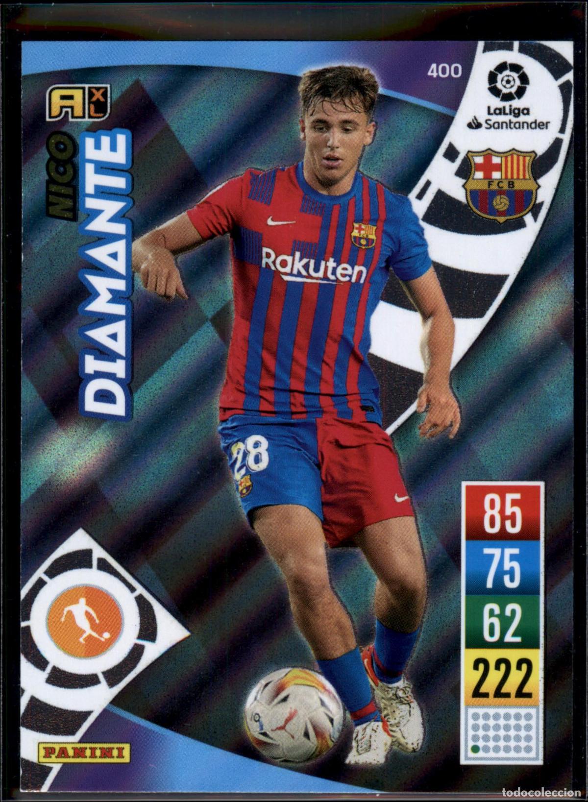 Cromos de f&uacute;tbol: Nico Diamante N&ordm; 400 Bar&ccedil;a (Barcelona) LaLiga Santander Adrenalyn XL 2021 2022 Panini 21 22