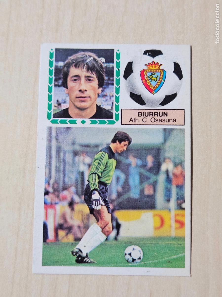 Cromos de f&uacute;tbol: COMPLETA TU ALBUM ESTE 83 84 FICHAJE N&ordm; 10 BIURRUN - RECUPERADO -