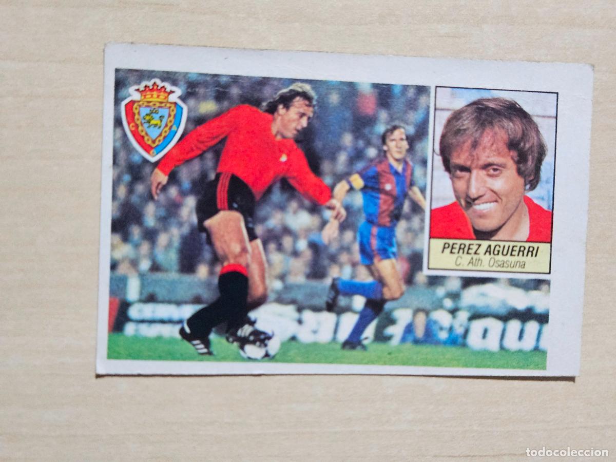 Cromos de f&uacute;tbol: EDICIONES ESTE 84 85 FICHAJE N&ordm; 22 PEREZ AGUERI OSASUNA CROMO RECUPERADO
