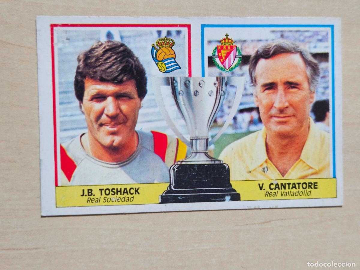 Cromos de f&uacute;tbol: EDICIONES ESTE 86 87 VERSION TOSHACK CANTATORE ENTRENADORES CROMO RECUPERADO