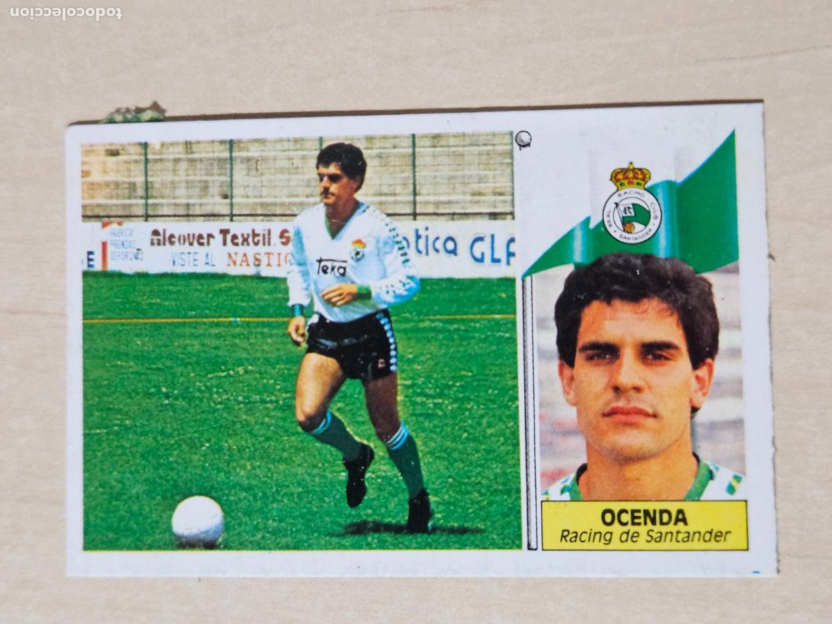 Cromos de f&uacute;tbol: EDICIONES ESTE 86 87 COLOCA OCENDA RACING SANTANDER CROMO RECUPERADO BUEN ESTADO