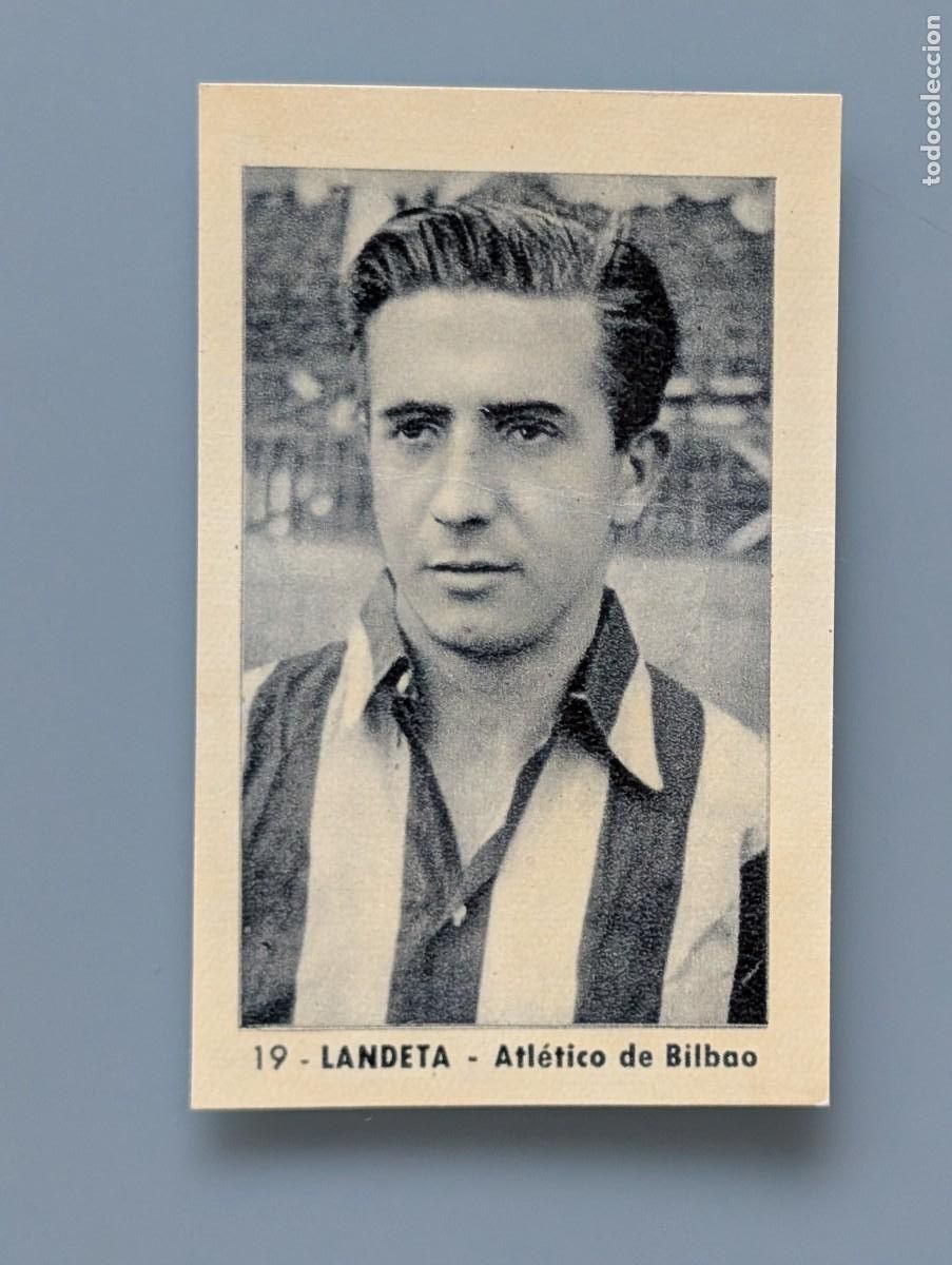 Cromos de f&uacute;tbol: DIFICIL CROMO RARE CARD LANDETA ATHLETIC ATLETICO BILBAO ED RUIZ ROMERO 1952 1952/53 1953 VIZCAYA