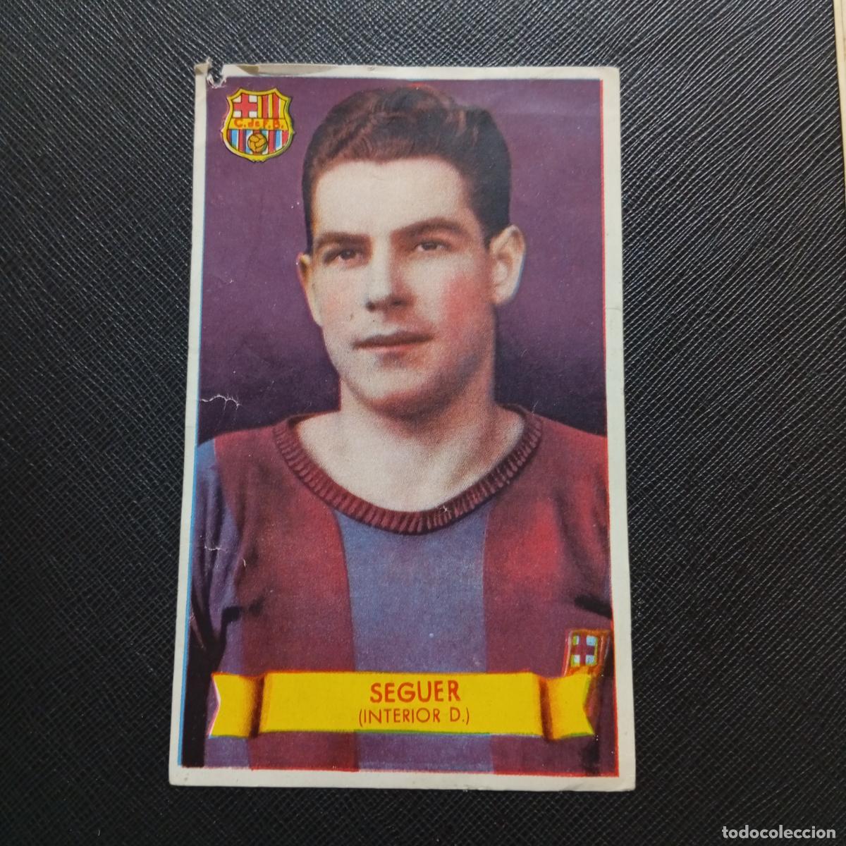 Cromos de f&uacute;tbol: SEGUER BARCELONA BRUGUERA 1949 1950 CROMO FUTBOL 49 50 LIGA - SIN PEGAR - TAMA&Ntilde;O 12,7X8CM APRX