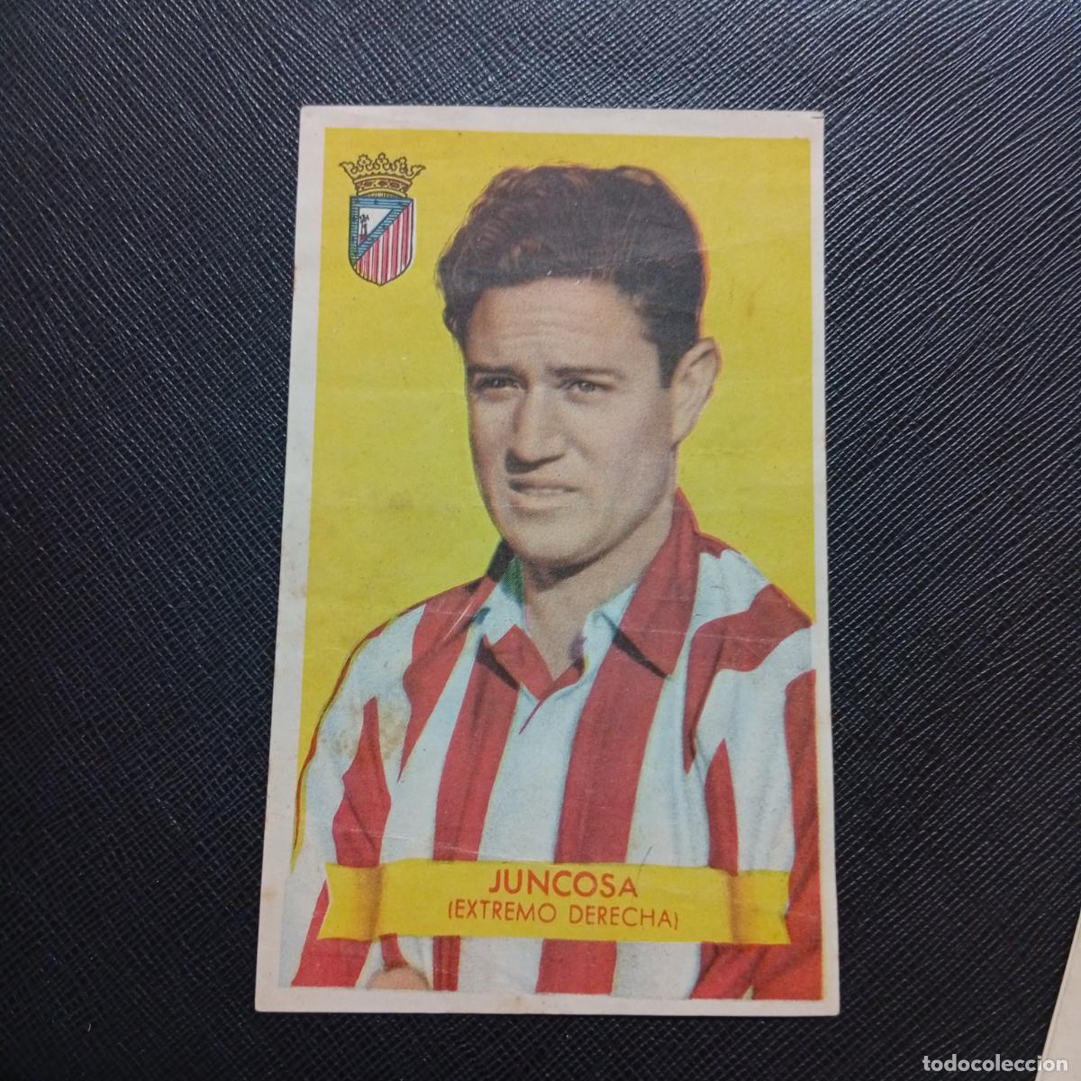 Cromos de f&uacute;tbol: JUNCOSA AT MADRID BRUGUERA 1949 1950 CROMO FUTBOL 49 50 LIGA - SIN PEGAR - TAMA&Ntilde;O 12,7X8CM APRX