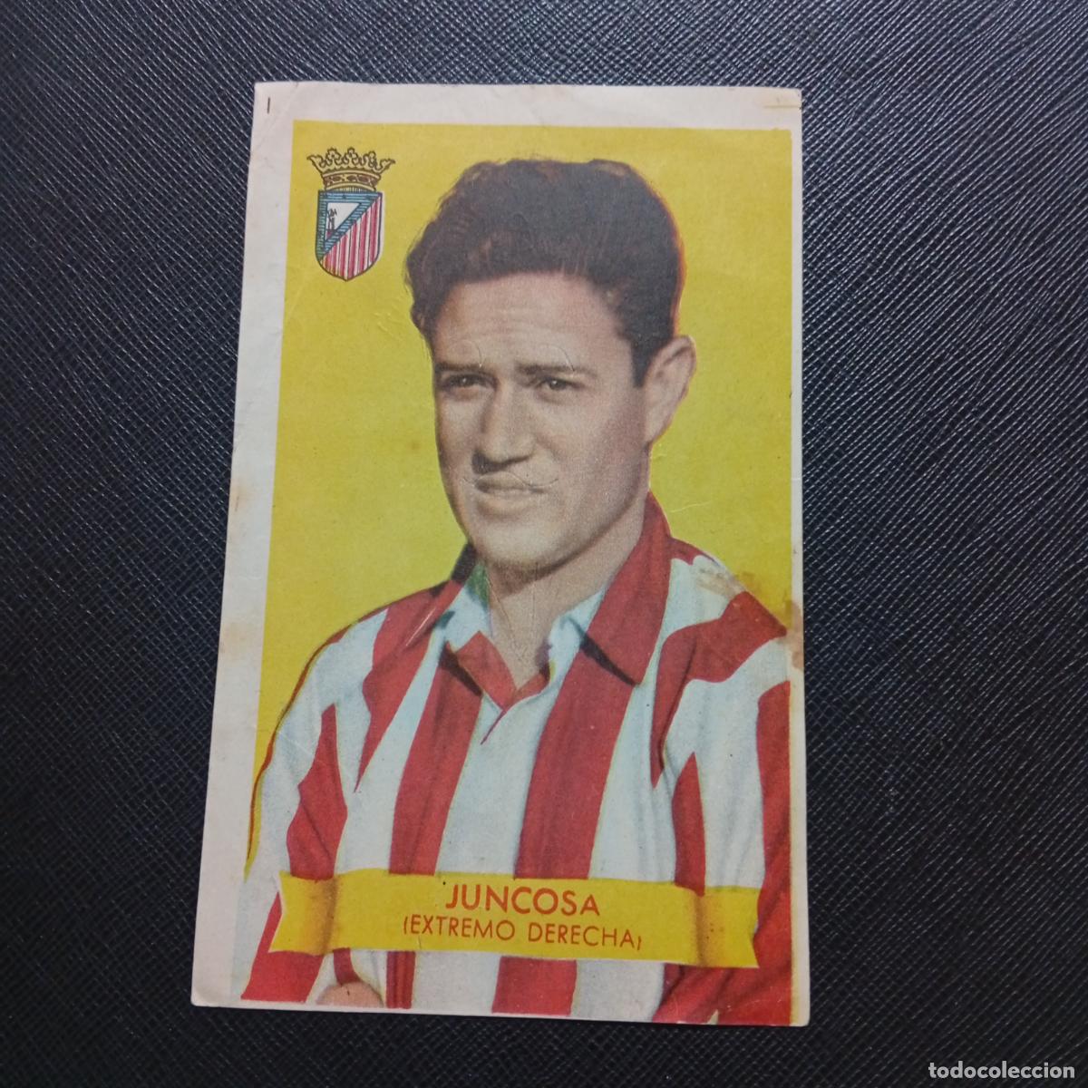 Cromos de f&uacute;tbol: JUNCOSA AT MADRID BRUGUERA 1949 1950 CROMO FUTBOL 49 50 LIGA - SIN PEGAR - TAMA&Ntilde;O 12,7X8CM APRX B