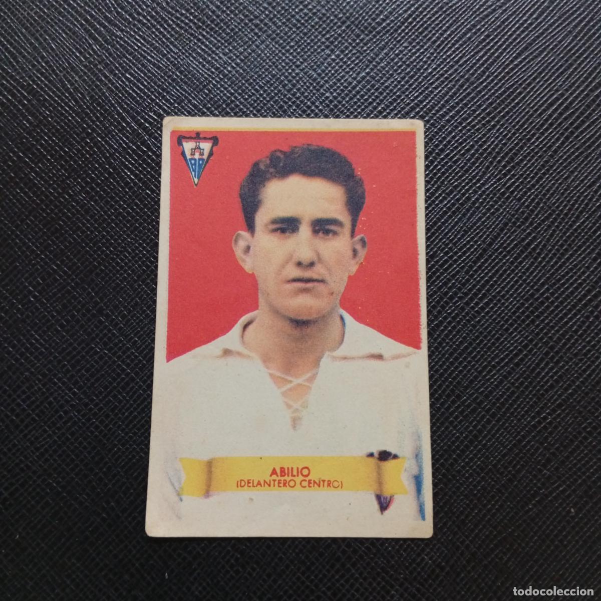 Figurine di Calcio: ABILIO ALBACETE BRUGUERA 1949 1950 CROMO FUTBOL 49 50 LIGA - SIN PEGAR - A101 PG307