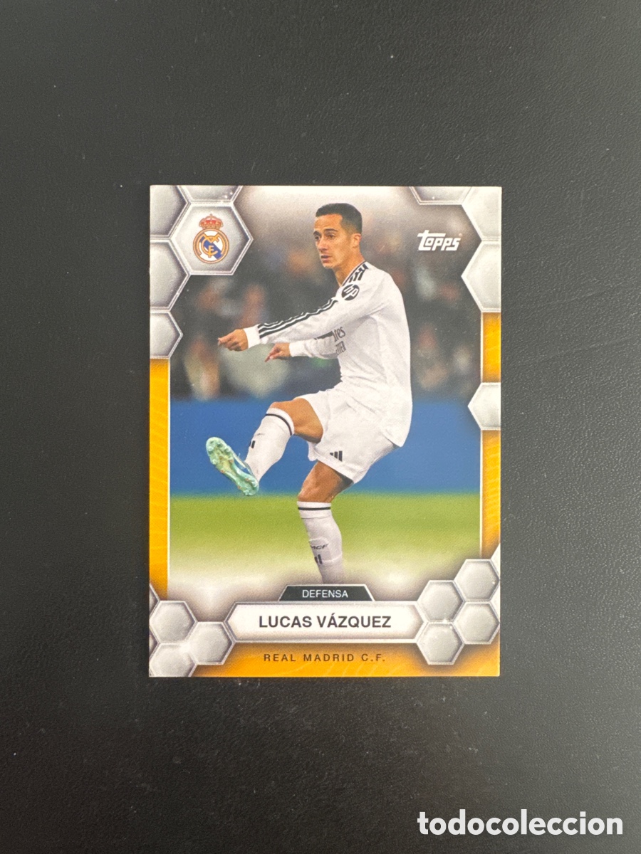 Cromos de f&uacute;tbol: LUCAS V&Aacute;ZQUEZ REAL MADRID NUMERO 2 TEAM SET 2024