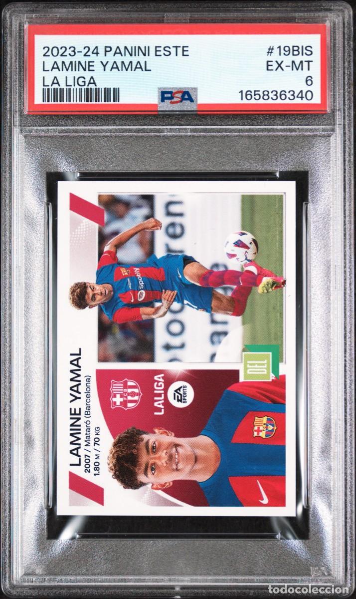 Cromos de f&uacute;tbol: Rookie Lamine Yamal #19BIS Panini Este La Liga 2023 2024 PSA 6
