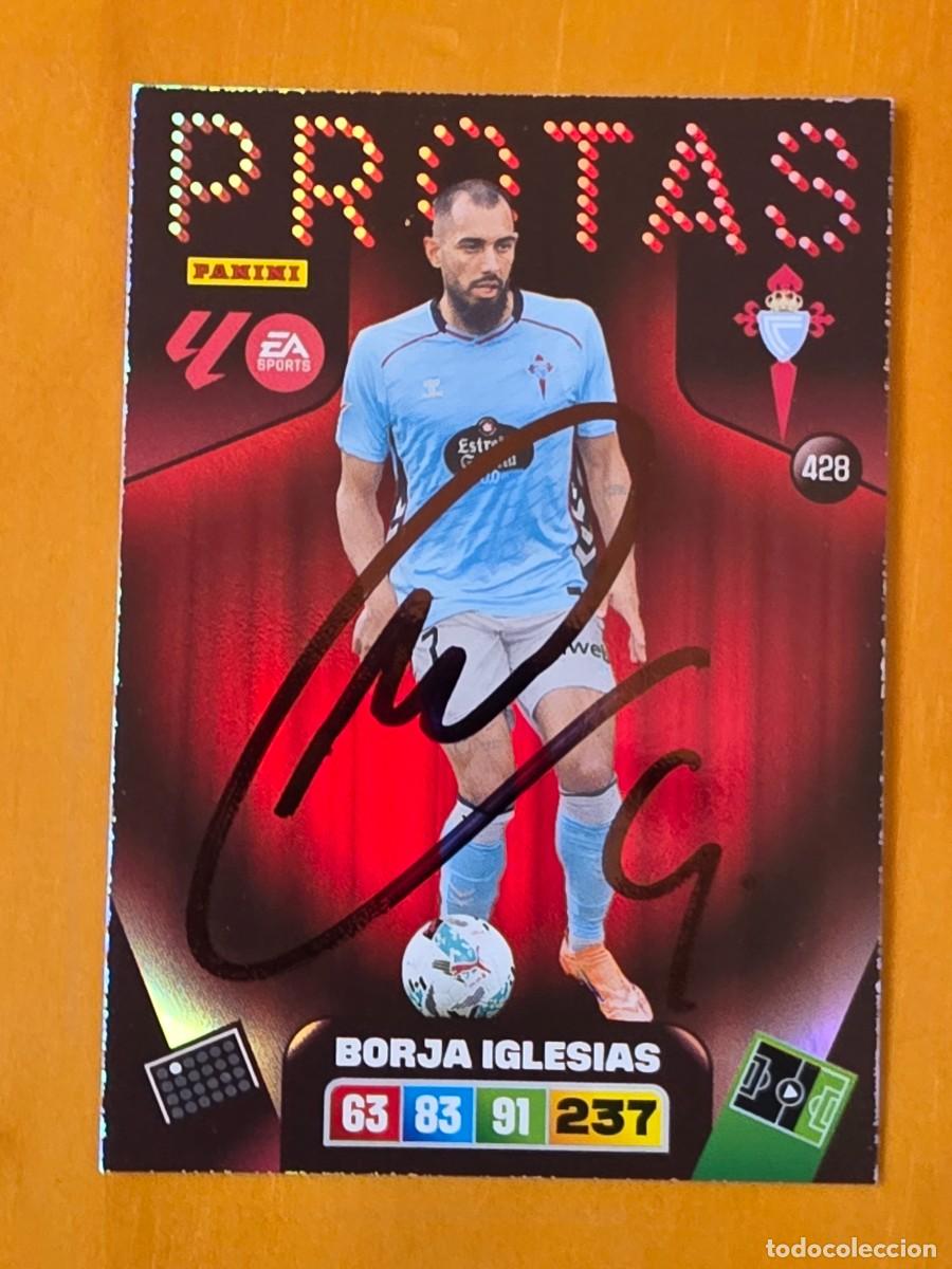 Cromos de f&uacute;tbol: Cromo firmado de Borja Iglesias con aut&oacute;grafo, RC Celta de Vigo