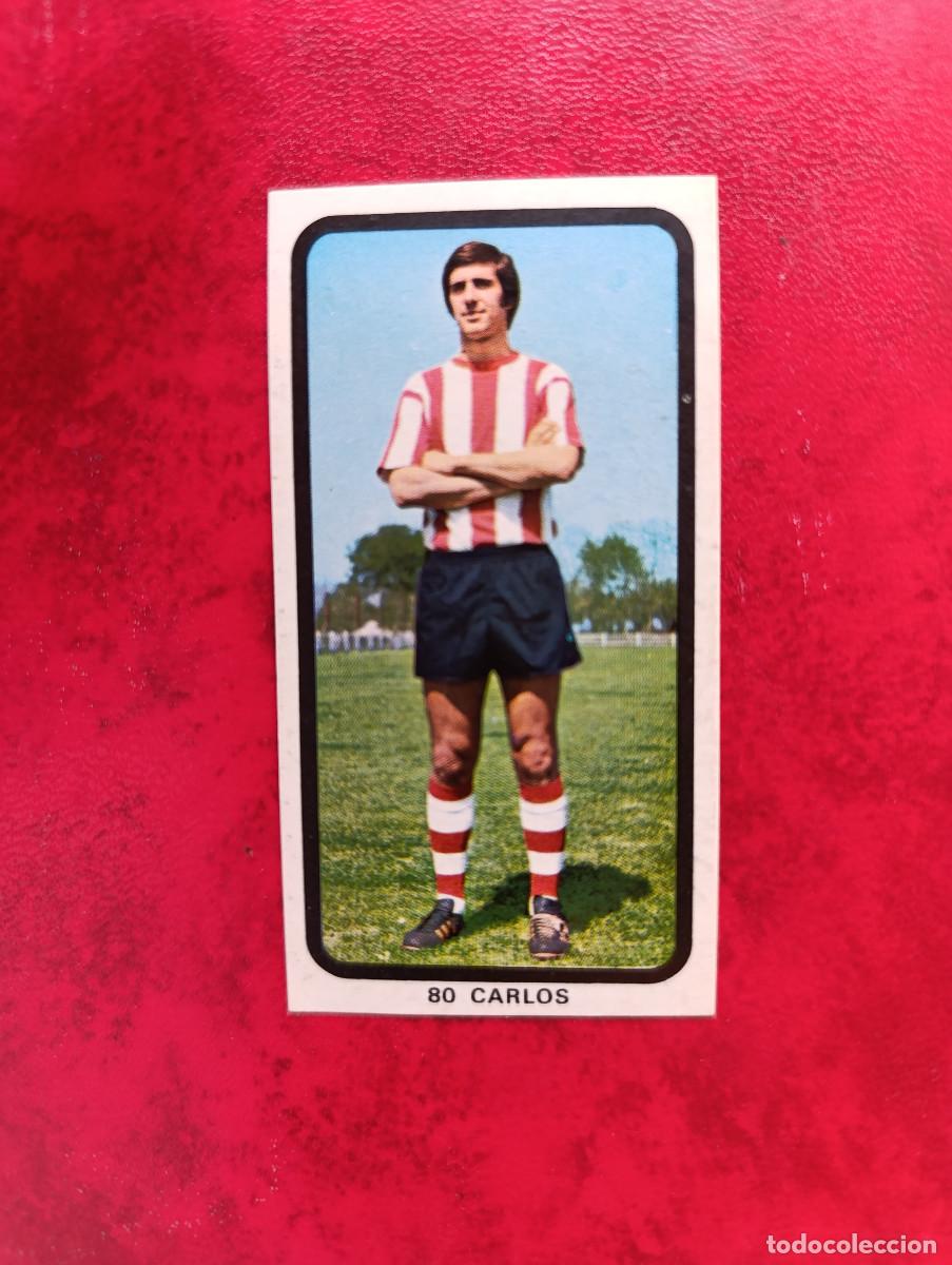 Cromos de f&uacute;tbol: ERROR CARLOS. RUIZ ROMERO 1974 1975 74-75. CARLOS N&ordm; 80-BILBAO. ERROR TRASERA NOMBRE URIARTE.
