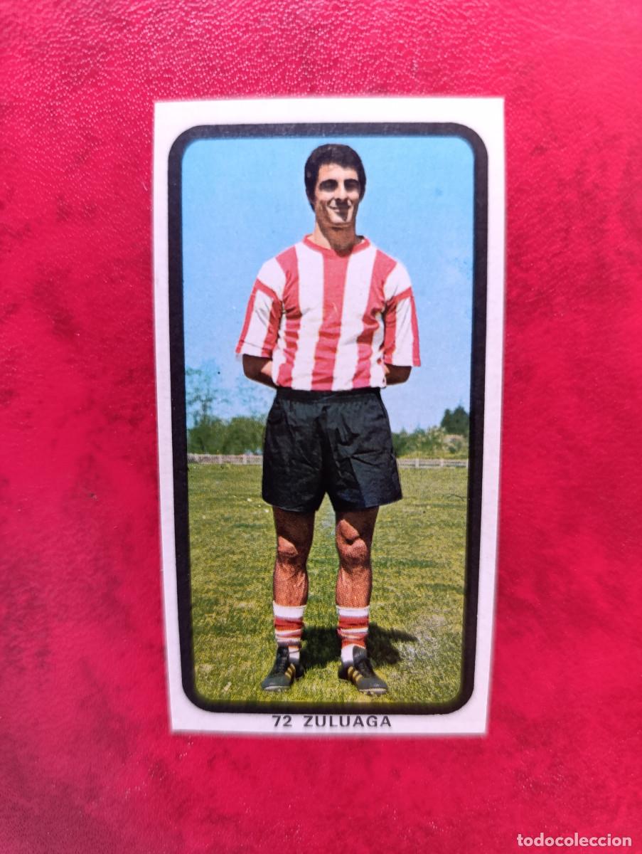 Cromos de f&uacute;tbol: ERROR ZULUAGA. RUIZ ROMERO 1974 1975 74-75. ZULUAGA N&ordm; 72-BILBAO. ERROR TRASERA NOMBRE SAEZ.