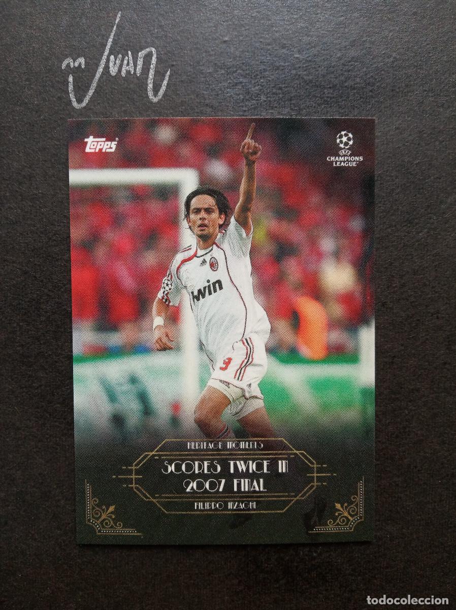 Cromos de f&uacute;tbol: HERITAGE MOMENTS PIPO INZAGHI AC MILAN ITALIA ⚽ TOPPS &reg; DECO CHAMPIONS LEAGUE 2021 2022 21 22 NUEVO