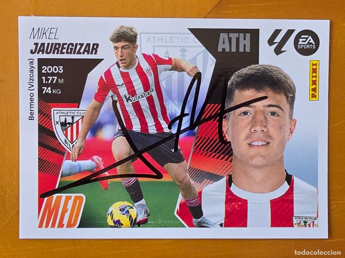 Cromos de f&uacute;tbol: Cromo firmado de Mikel Jauregizar con aut&oacute;grafo, Athletic Club de Bilbao