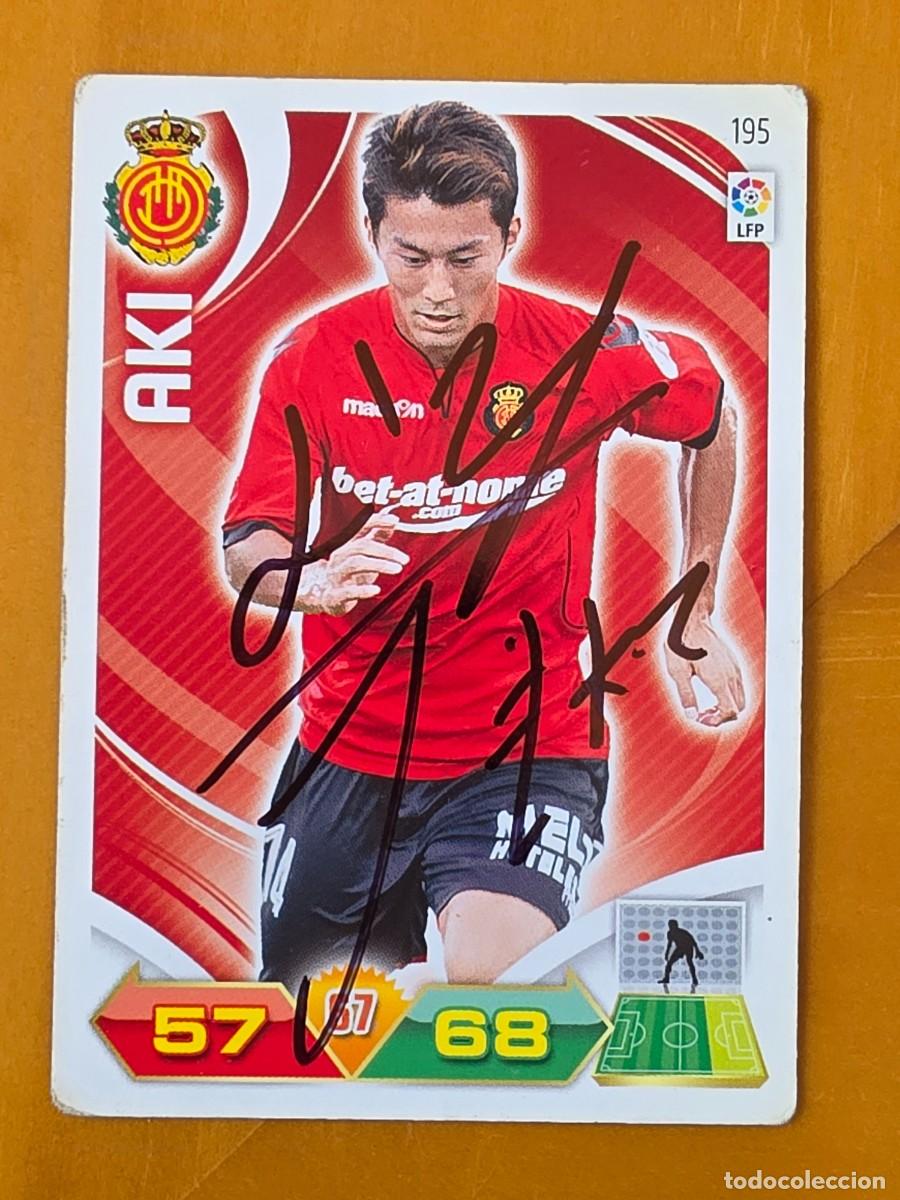 Cromos de f&uacute;tbol: Cromo firmado de Aki con aut&oacute;grafo, RCD Mallorca