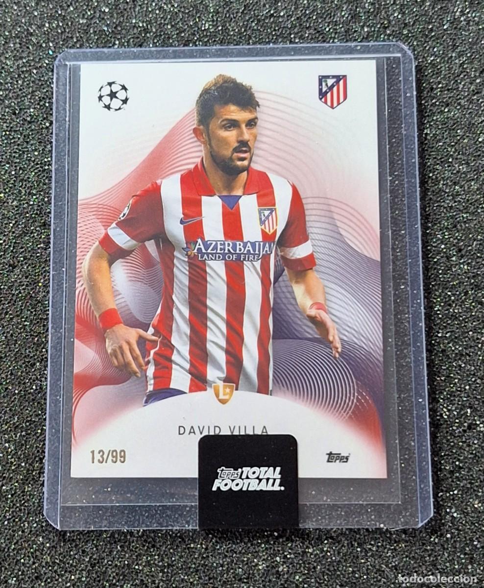 Cromos de f&uacute;tbol: David Villa Atletico de Madrid Topps Total Football 13/99