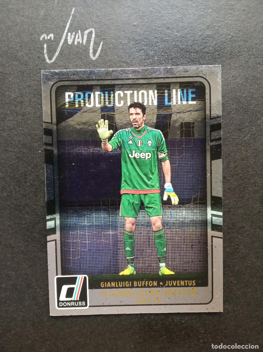 Cromos de f&uacute;tbol: N&ordm; 34 PRODUCTION LINE BUFFON JUVENTUS ITALIA ITALY ⚽ PANINI &reg; DONRUSS FIFA 2016 2017 16 17 NUEVO