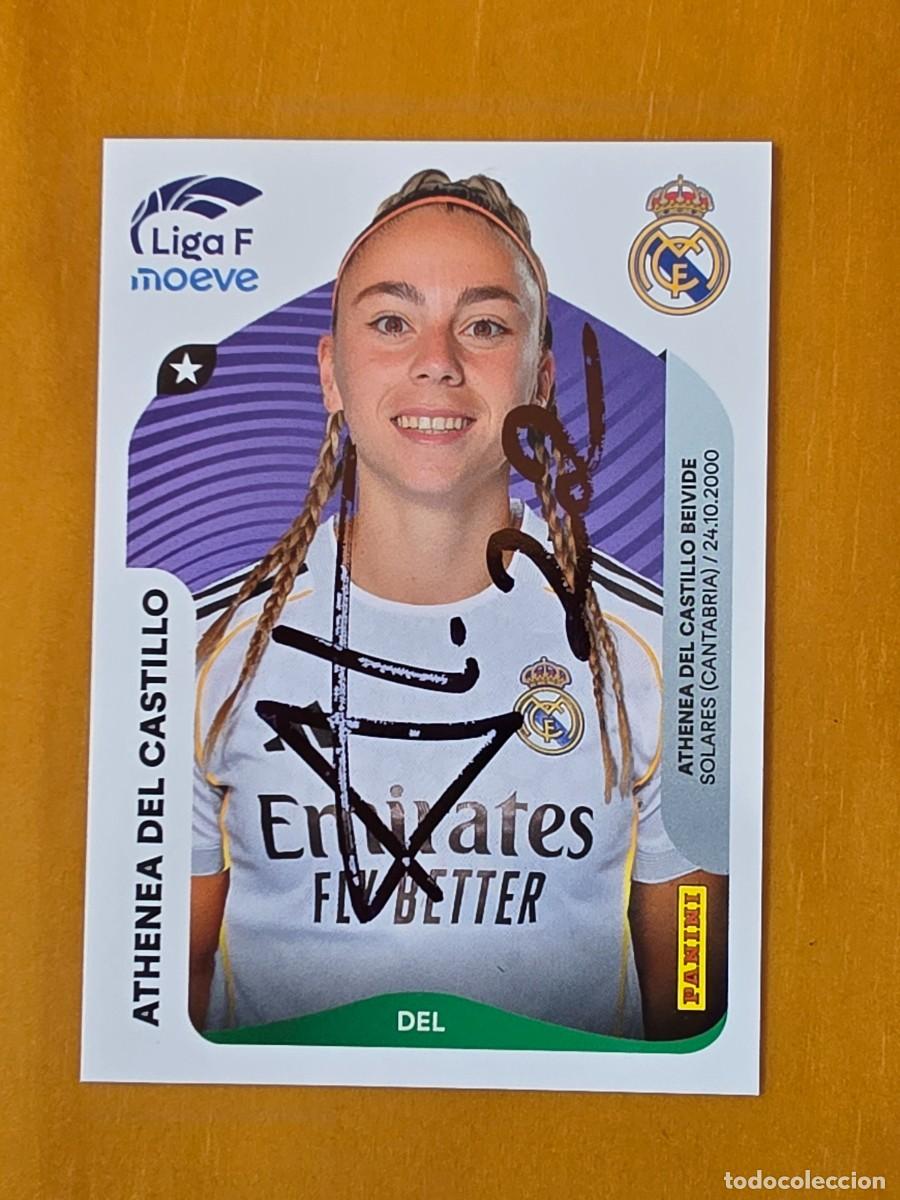 Football Stickers: Cromo firmado de Athenea del Castillo con aut&oacute;grafo, Real Madrid Femenino