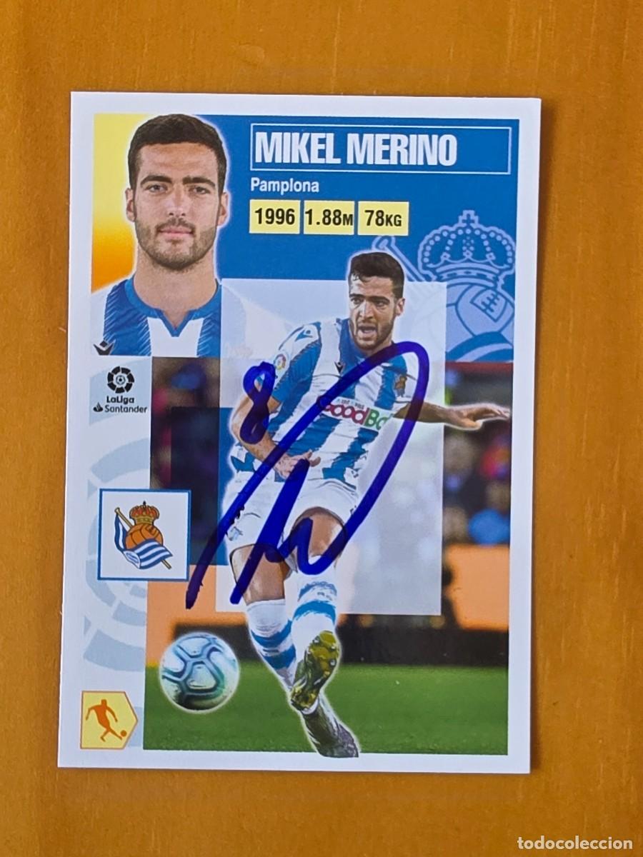 Cromos de Futebol: Cromo firmado de Mikel Merino con aut&oacute;grafo, Real Sociedad