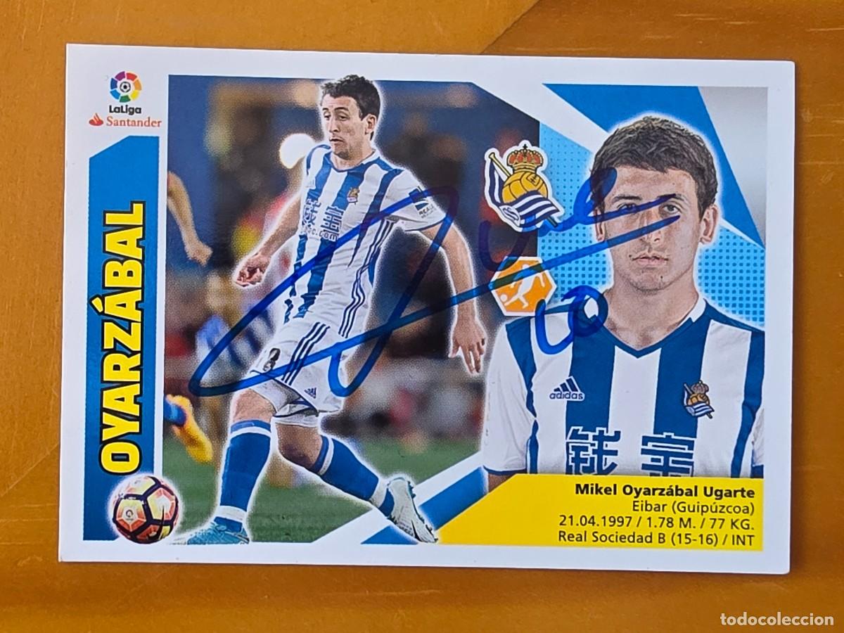 Cromos de Futebol: Cromo firmado de Mikel Oyarzabal con aut&oacute;grafo, Real Sociedad